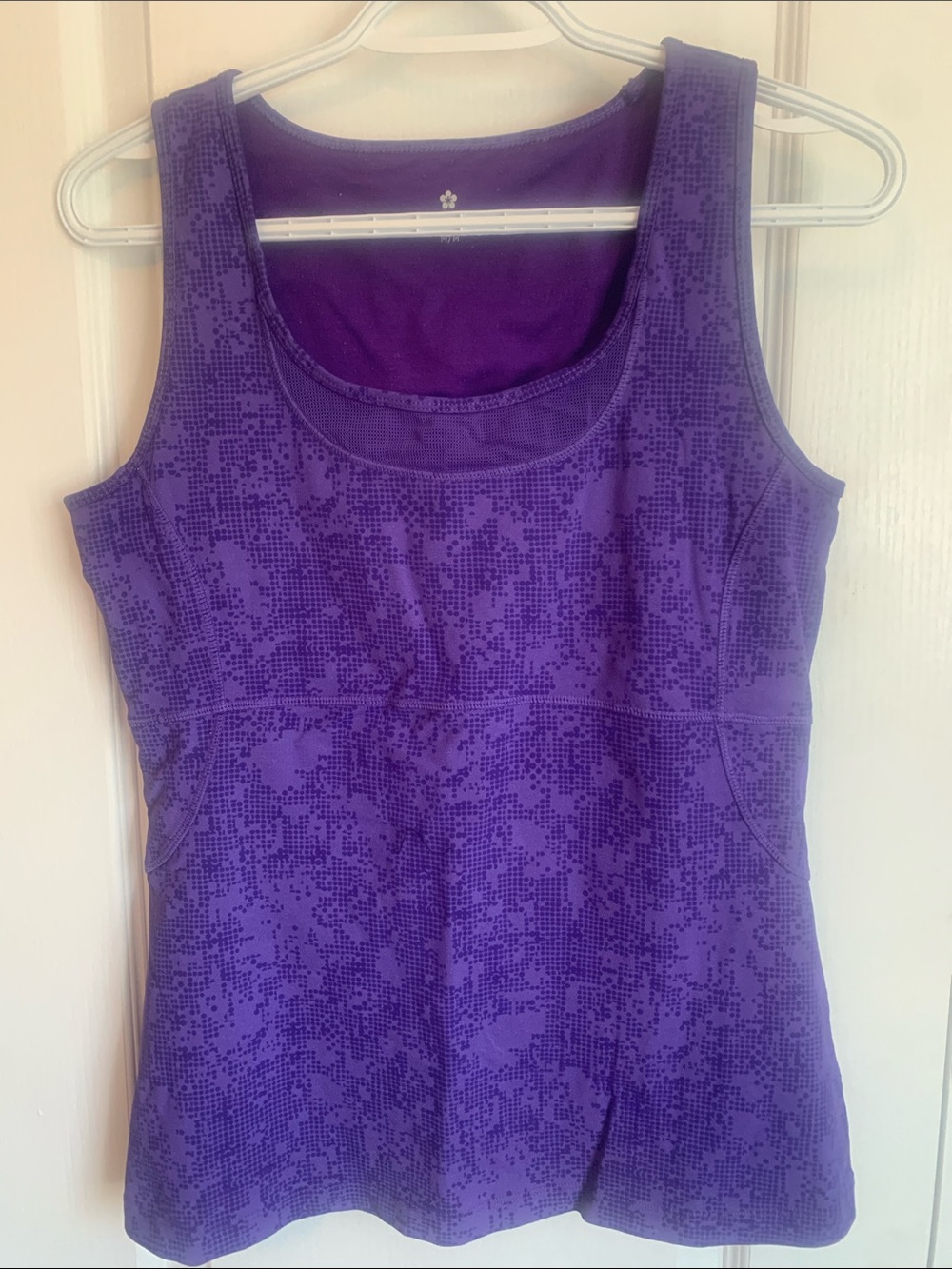 Tuff Athletics Purple Pixel-Print Tank Top